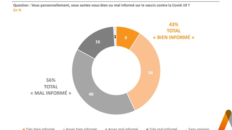 Une majorité de Français se dit mal informée sur le vaccin Une majorité de Français se dit mal informée sur le vaccin