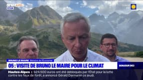 Briançon: Bruno Le Maire en visite pour évoquer les enjeux climatiques