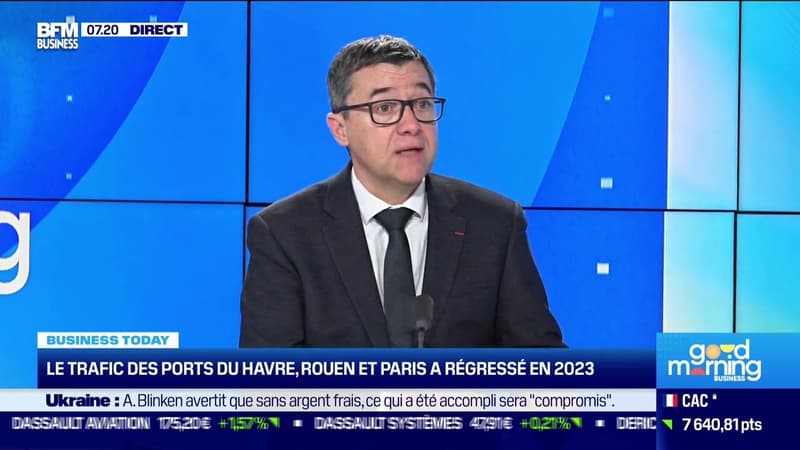 Stéphane Raison (Haropa) : Le trafic des ports du Havre, Rouen et Paris a régressé en 2023 - 30/01