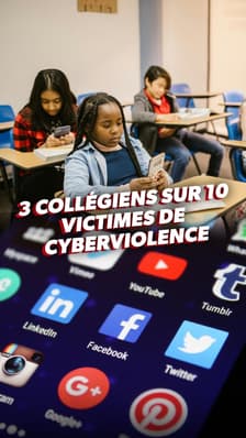 Cyberviolence : 3 collégiens sur 10 victimes