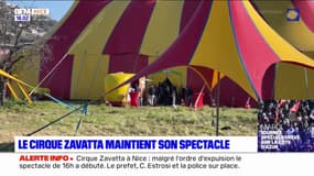 Nice: malgré l'avis d'expulsion, le cirque Zavatta a maintenu son spectacle