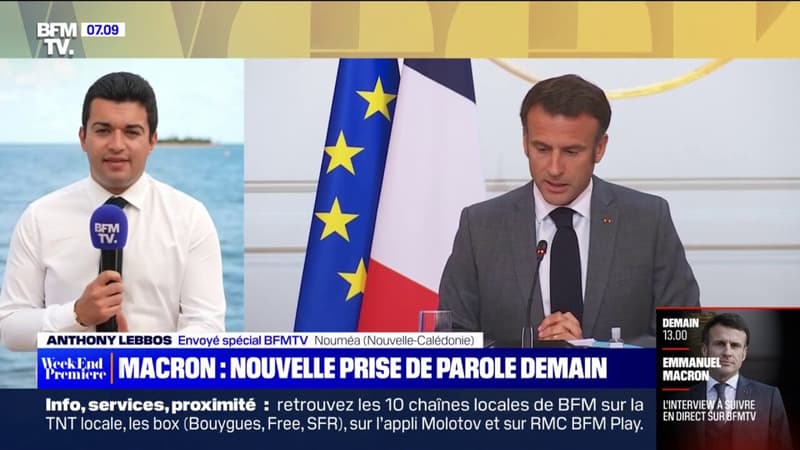 Emmanuel Macron s'exprimera ce lundi à 13h depuis Nouméa