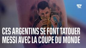 Ces Argentins se font tatouer Messi avec la Coupe du monde