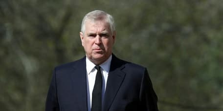 Le prince Andrew le 11 avril 2021 avant une messe à Windsor. (Photo d'archive)
