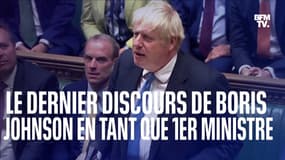 Boris Johnson prononce son dernier discours en tant que Premier ministre