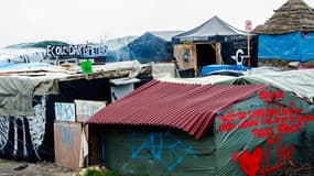 La "jungle" de Calais photographiée le 22 février 2016