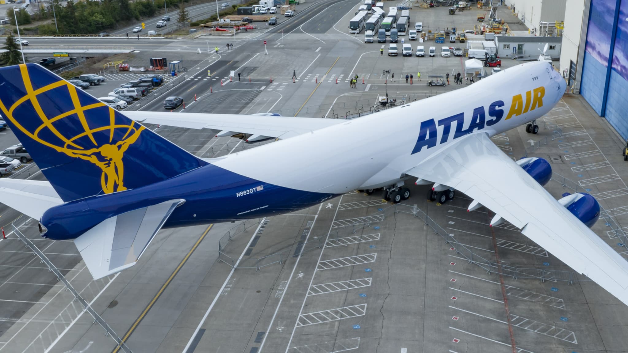 Le dernier Boeing 747 produit, livré à Atlas Air le 31 janvier 2022 Le dernier Boeing 747 produit, livré à Atlas Air le 31 janvier 2022