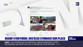 Manifestation contre le projet Lyon-Turin: des élus écologistes sur place