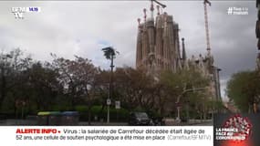 Coronavirus: les rues de Barcelone sont pratiquement désertes 