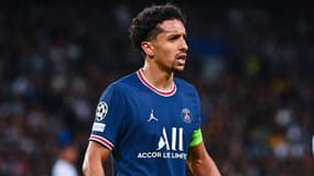 Marquinhos avec le PSG contre Manchester City