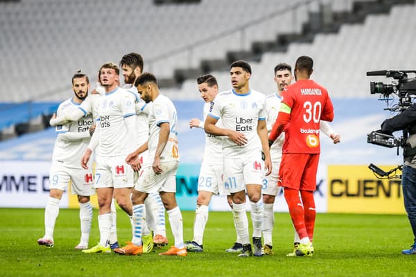 Les joueurs de l'OM