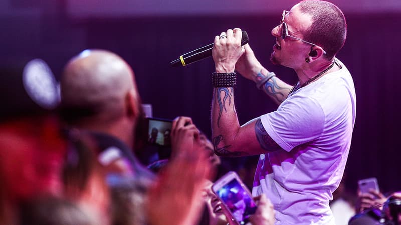 Le leader de Linkin Park, Chester Bennington, le 22 mai 2017 à Los Angeles.