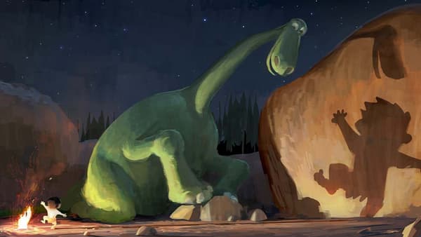 Artwork du prochain Pixar, "Le voyage d'Arlo"