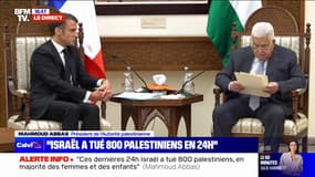 Mahmoud Abbas, président de l'Autorité palestinienne: "Les autorités de l'occupation israélienne se sont éloignées de la paix et ont choisi les solutions militaires et sécuritaires"