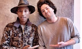 Pharell Williams et Jean Imbert en mai 2014.