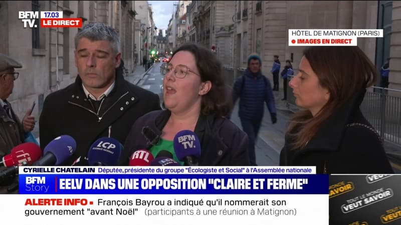 La censure est toujours sur la table, avertit Cyrielle Chatelain (Écologiste et Social) après l'entretien avec François Bayrou