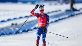 Lou Jeanmonnot lors de la poursuite d'Oslo, le 22 mars 2025.