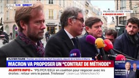 "Nous sommes prêts à avoir un Premier ministre de gauche ouvert aux compromis", assure Olivier Faure (PS)