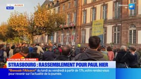 Strasbourg: près de 200 personnes rassemblées pour rendre hommage au cycliste tué à Paris