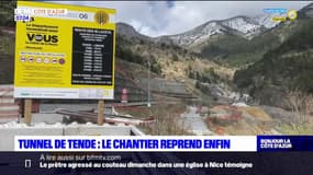 Tunnel de Tende: le chantier a enfin repris côté français