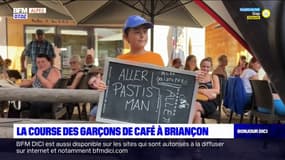 Hautes-Alpes: la course des garçons de café à Briançon