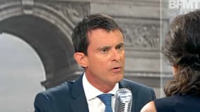 Manuel Valls lundi 25 juillet sur BFMTV et RMC.