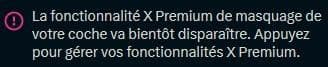 Le badge Premium de X ne pourra bientôt plus être masqué.