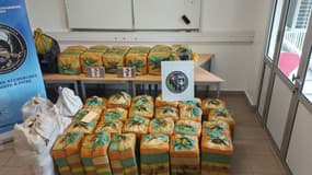 780 kilos de cocaïne saisis en Guadeloupe dans la nuit du 14 au 15 juillet 2024.