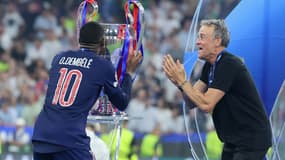 Ousmane Dembélé et Luis Enrique le 31 mai 2025