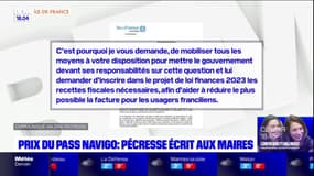 Prix du Pass Navigo: Valérie Pécresse écrit aux maire pour mettre la pression sur le gouvernement