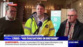 Inondations: "Il est important que les ministres [...] puissent confirmer que la situation de catastrophe naturelle soit déclenchée", estime Loïg Chesnais-Girard (président de la région Bretagne)