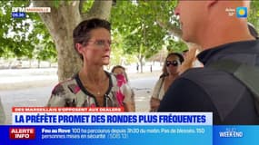 Trafic de drogue: la préfète à la rencontre des habitants du quartier de Bel Ombre à Marseille