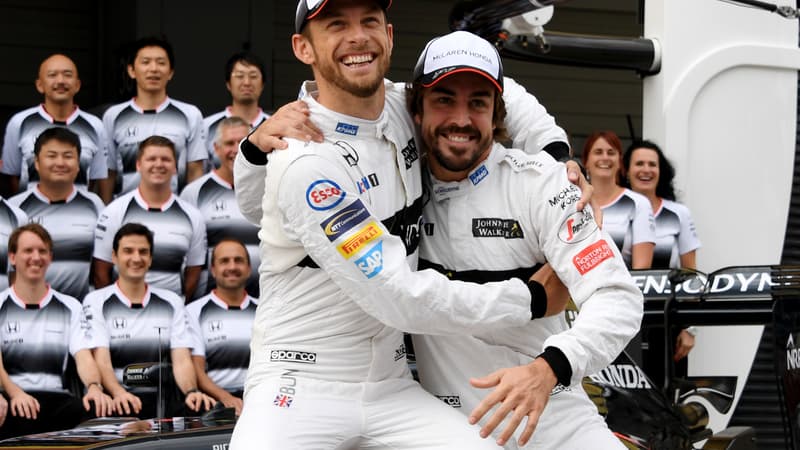 Jenson Button et Fernando Alonso