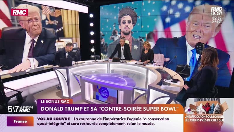Le bonus RMC : Donald Trump et sa "contre-soirée super bowl" - 05/02