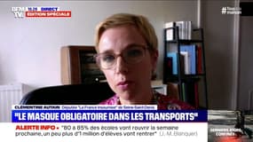 Plan de déconfinement: pour Clémentine Autain (LFI) "la responsabilité est renvoyée sur les collectivités locales"