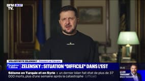 Guerre en Ukraine: Volodymyr Zelensky affirme que la "situation est extrêmement difficile" dans l'est du pays