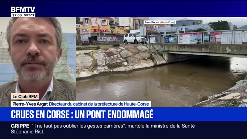 Intempéries en Corse: "Il y a encore quelques axes routiers qui sont fermés", informe Pierre-Yves Argat, directeur du cabinet de la préfecture de Haute-Corse