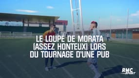 Le loupé de Morata (assez honteux) lors du tournage d'une pub