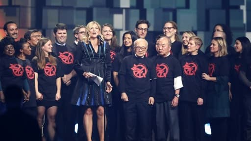 Les membres de l'ICAN ((International Campaign to Abolish Nuclear Weapons) lors de leur remise du prix Nobel de la paix 2017, le 11 décembre 2017. Les membres de l'ICAN ((International Campaign to Abolish Nuclear Weapons) lors de leur remise du prix Nobel de la paix 2017, le 11 décembre 2017.