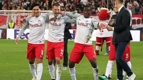 Le RB Salzbourg heureux après sa qualification pour les demies de Ligue Europa