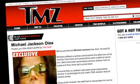 Le site annonce la mort de Michael Jackson avant tout le monde en 2009