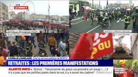 Retraites: les premières manifestations (1/3) - 05/12