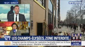 Manifestation de gilets jaunes: les Champs-Élysées, zone interdite
