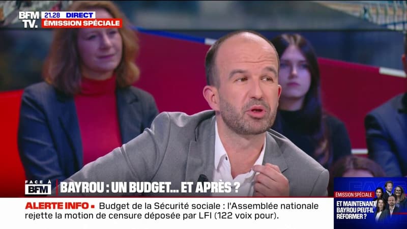 Manuel Bompard (LFI): "Si François Bayrou chute, la solution passe par le départ du président de la République"