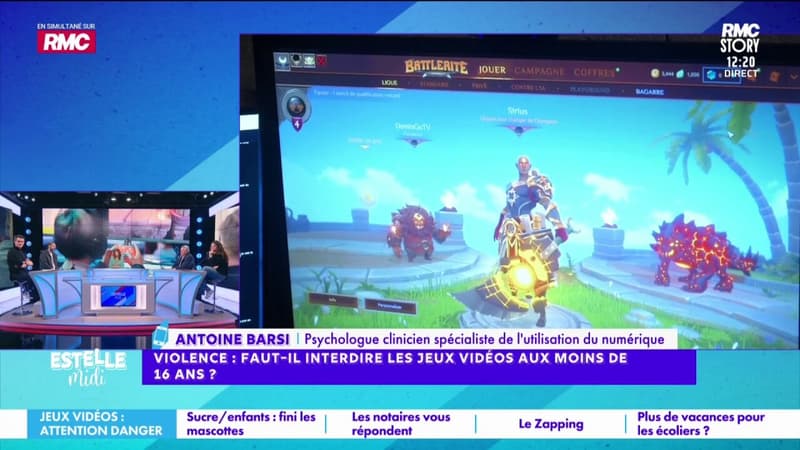 Faut-il interdire les jeux vidéo aux enfants? "Ce qui pose le plus de soucis, c'est un enfant qui va s'enfermer", estime Antoine Barsi, psychologue
