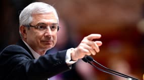 Claude Bartolone au perchoir de l'Assemblée nationale.