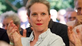 Lucie Castets, la candidate de la gauche pour Matignon, le 22 août à Tours lors de l'université d'été des écologistes 