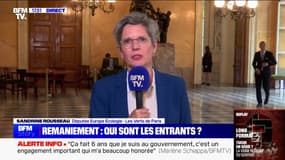 Remaniement: "Un gouvernement essentiellement de récompense pour services rendus pendant la période des retraites", estime Sandrine Rousseau (EELV)