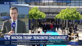 Sommet de l'OTAN: une "rencontre chaleureuse" entre Emmanuel Macron et Donald Trump (2/3)