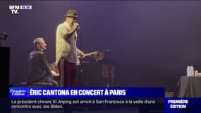 Éric Cantona sur scène à Paris pour sa tournée de concerts